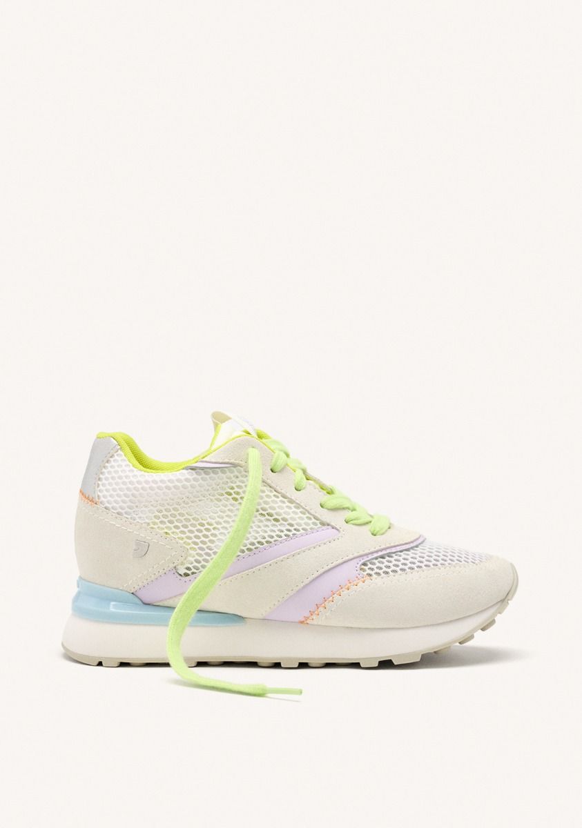 ZAPATILLAS CUÃA PIEL Y REJILLA LARRABEE - BLANCO