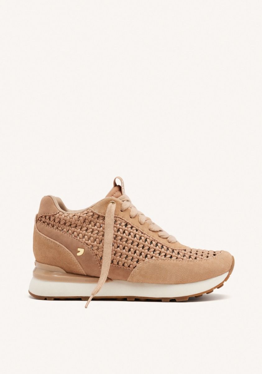 ZAPATILLAS CUÃA PIEL Y REJILLA HIGHGATE - BEIG