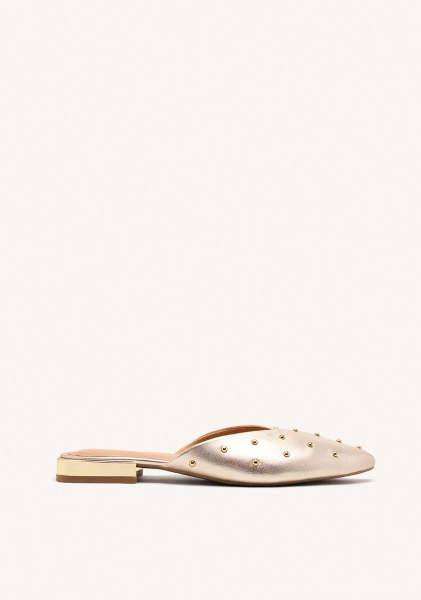 BABUCHAS TACHAS PIEL LANARK - PLATINO
