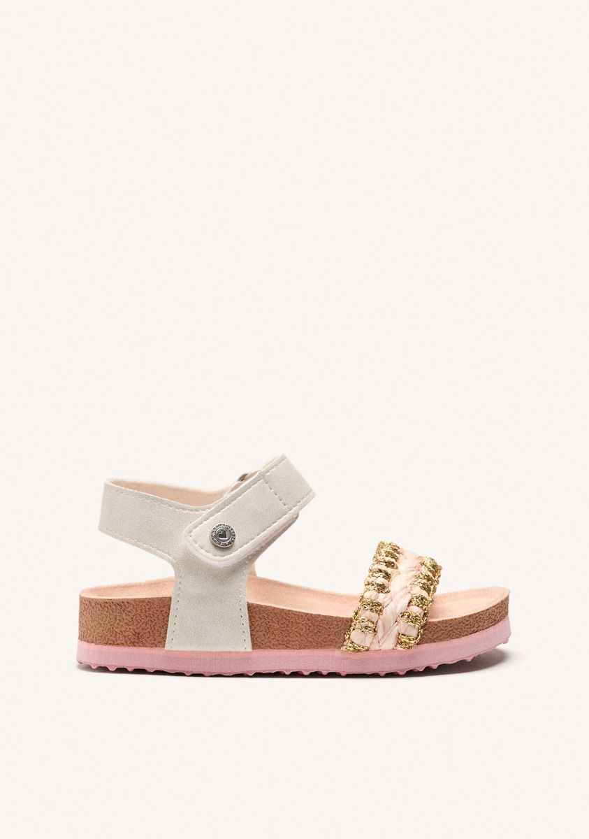 SANDALIAS BIO TRENZADO ALLAGASH - ORO ROSADO