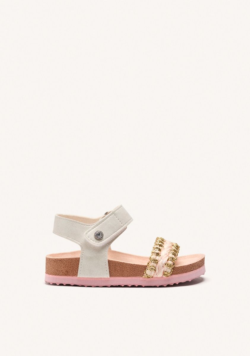 SANDALIAS BIO TRENZADO ALLAGASH - ORO ROSADO