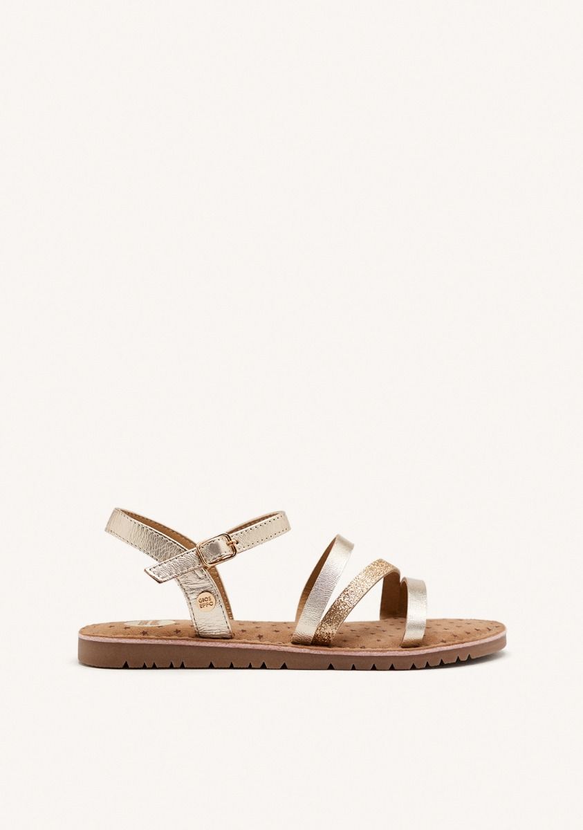 SANDALIAS TIRAS PIEL VERSHIRE - PLATINO