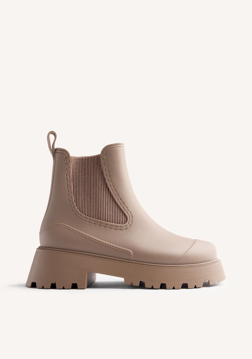 BOTINES DE AGUA PLATAFORMA BELDING - TAUPE