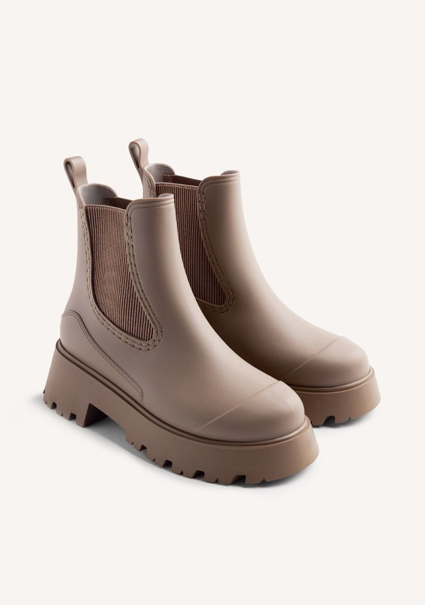 BOTINES DE AGUA PLATAFORMA BELDING - TAUPE