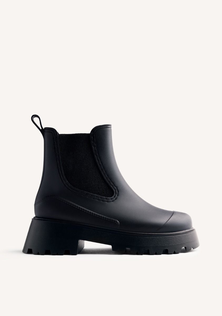 BOTINES DE AGUA PLATAFORMA BELDING - NEGRO