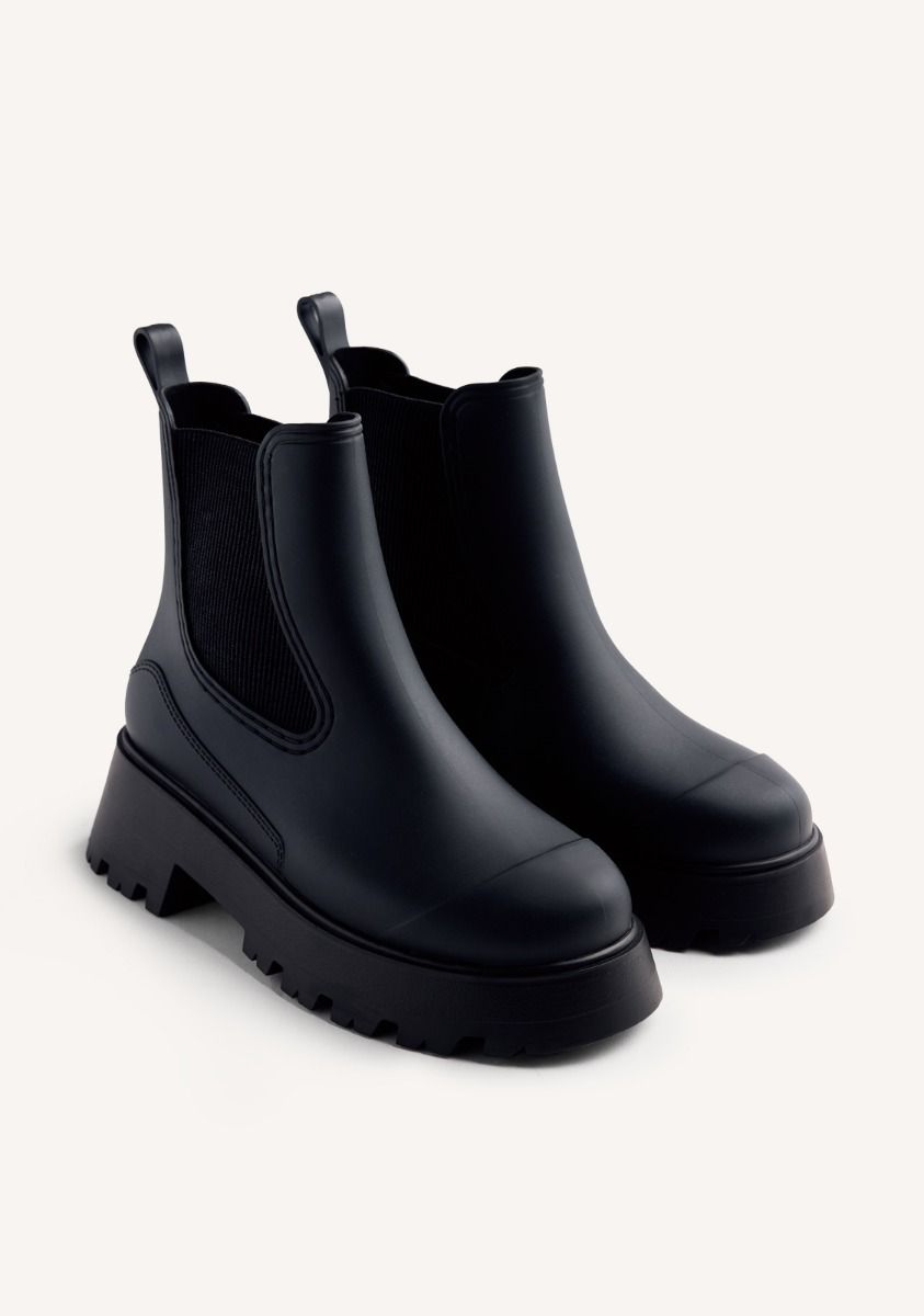 BOTINES DE AGUA PLATAFORMA BELDING - NEGRO