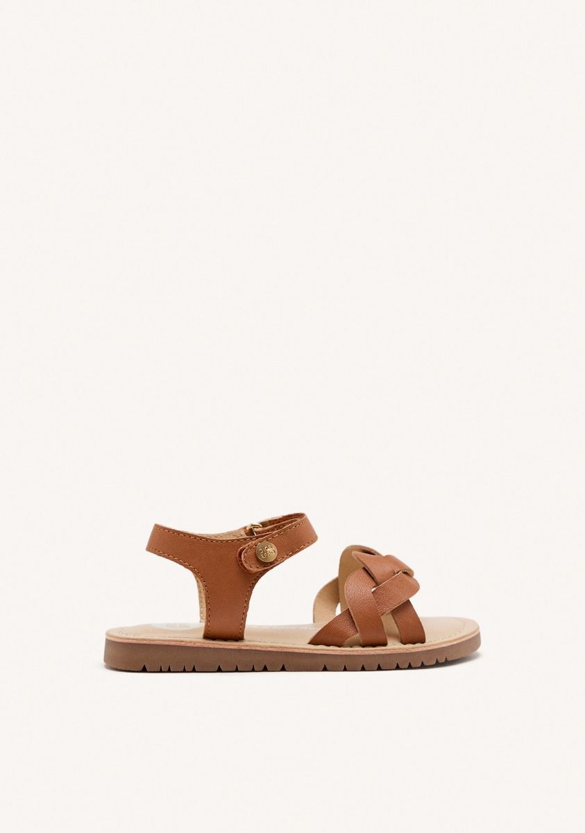 SANDALIAS PIEL TRENZADA ROWLEY - CUERO