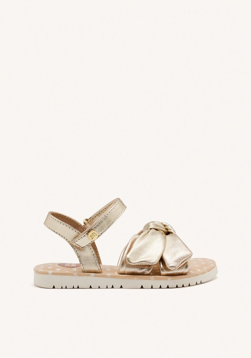SANDALIAS LAZO PIEL WAREHAM - PLATINO