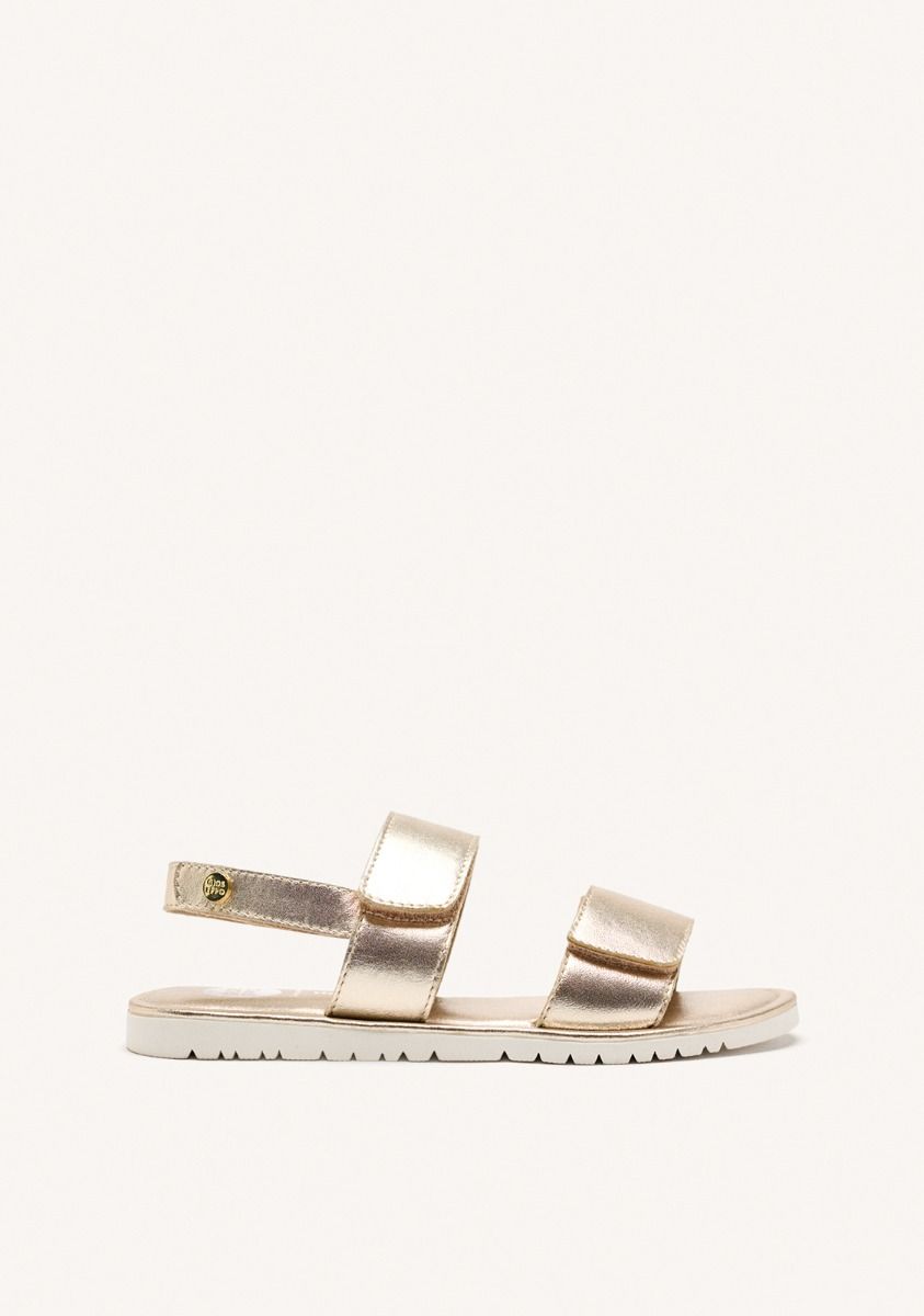 SANDALIAS PIEL REHOBOTH - PLATINO