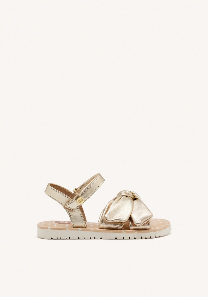 SANDALIAS LAZO PIEL WAREHAM - PLATINO