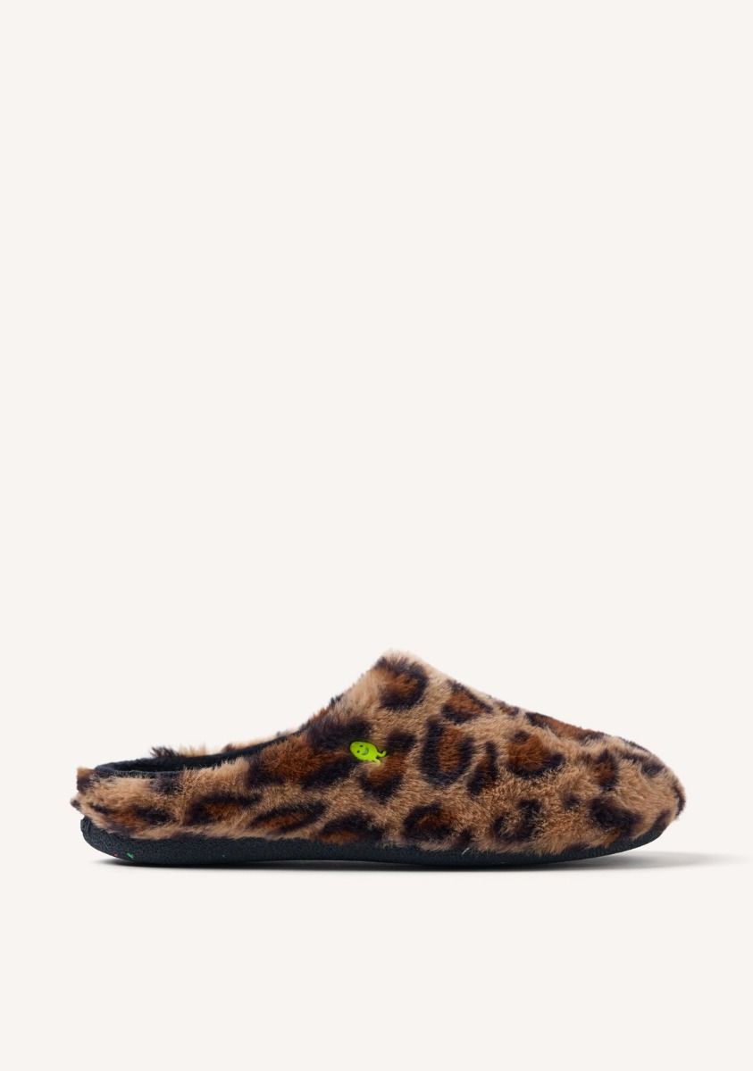 ZAPATILLAS DE CASA PELO LEOPARDO AUDUBON - LEOPARDO
