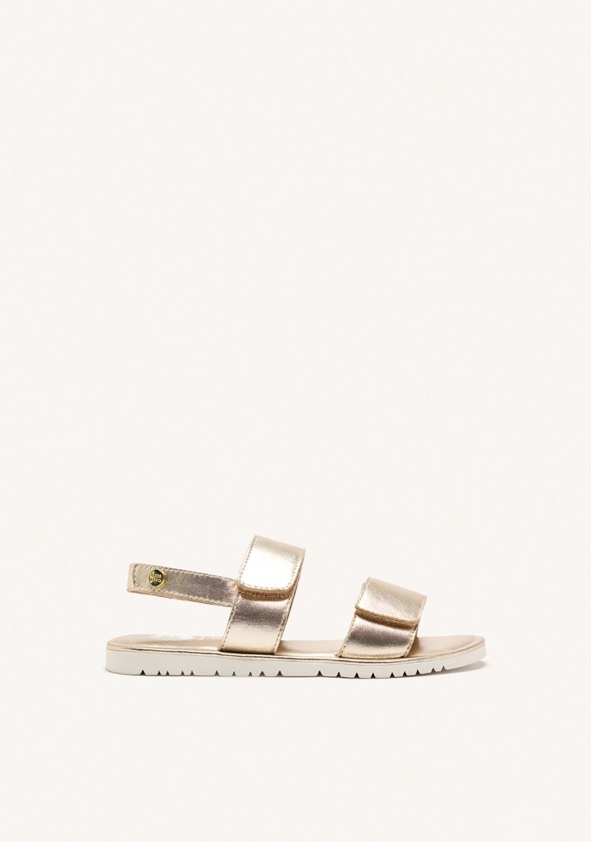 SANDALIAS PIEL REHOBOTH - PLATINO