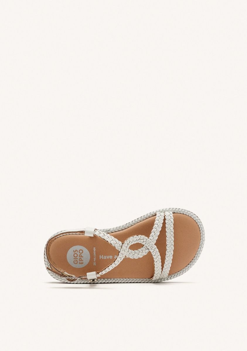 SANDALIAS PIEL TRENZADA VIROQUA - BLANCO