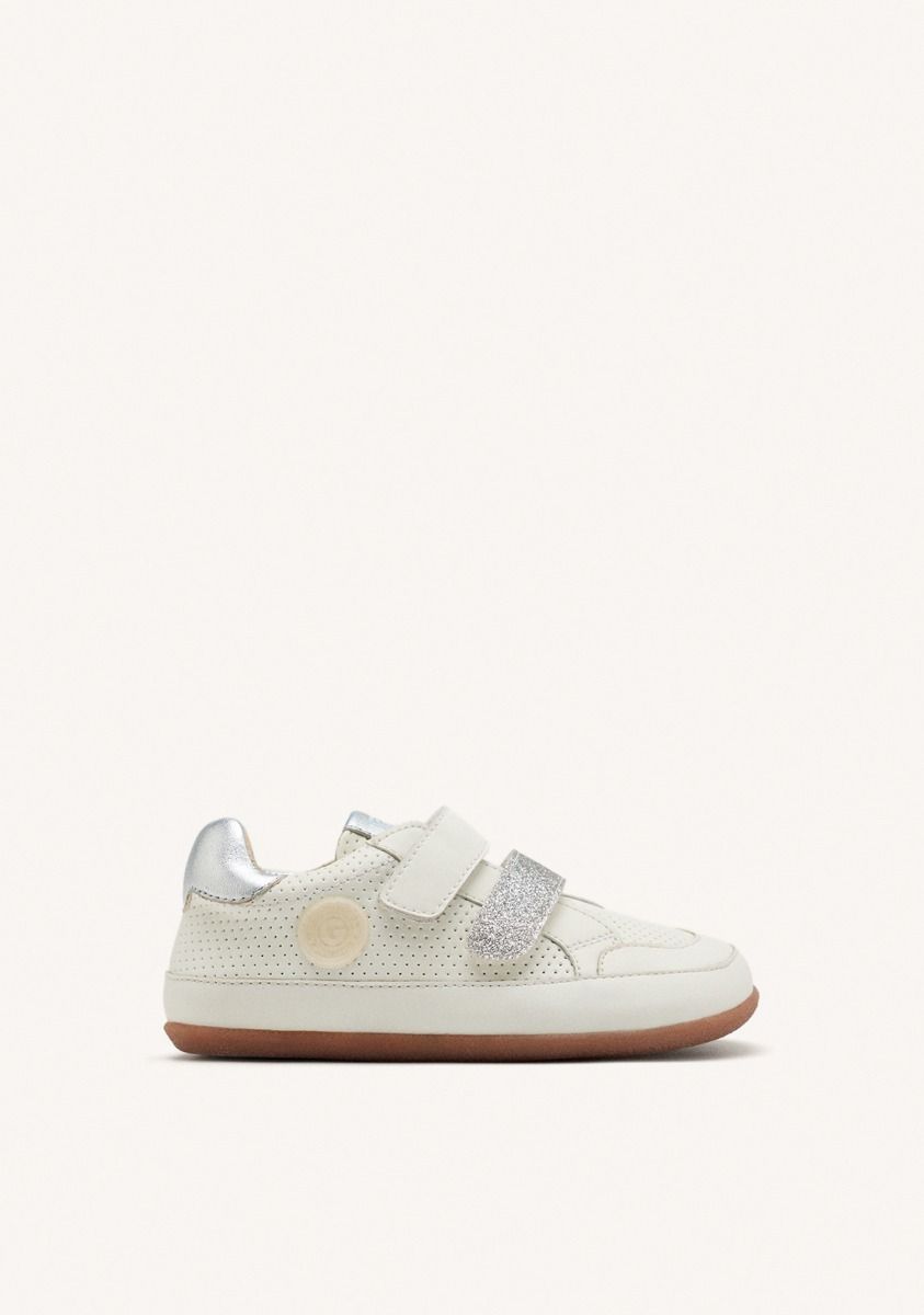 GIOSEPPO BAREFOOT - ZAPATILLAS BRILLO PIEL SAUK - BLANCO