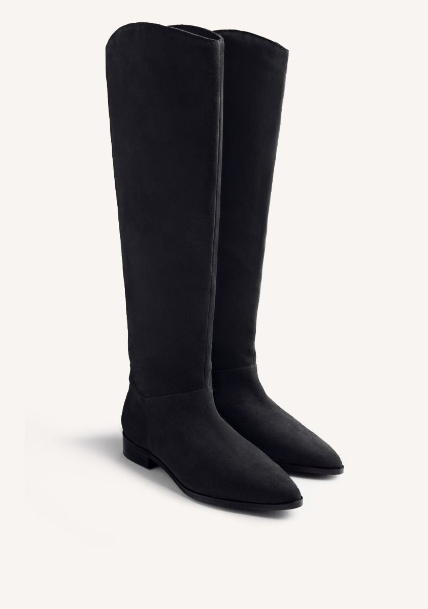 BOTAS ALTAS PIEL FOSTORIA - NEGRO