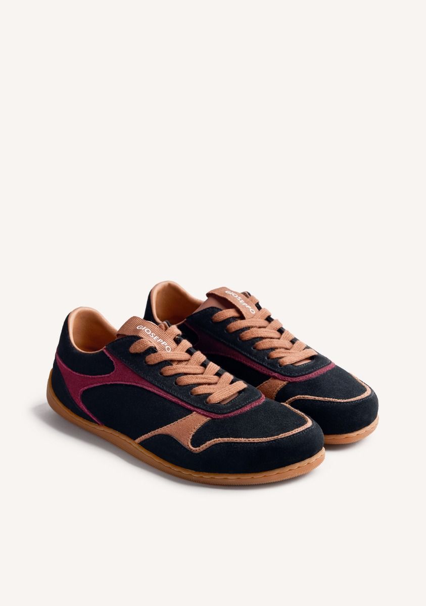 GIOSEPPO BAREFOOT - ZAPATILLAS PIEL SERRAJE POINTE - NEGRO