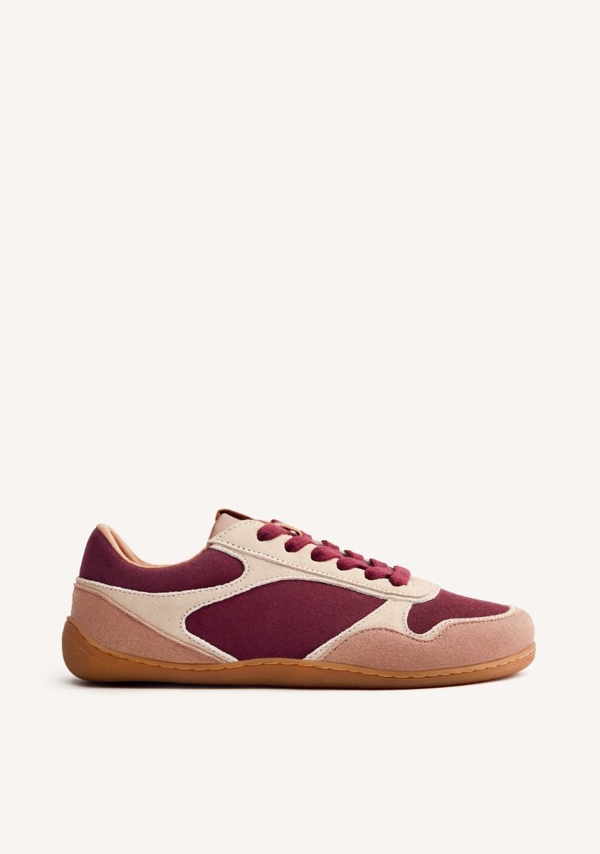 GIOSEPPO BAREFOOT - ZAPATILLAS PIEL SERRAJE POINTE - BURDEOS