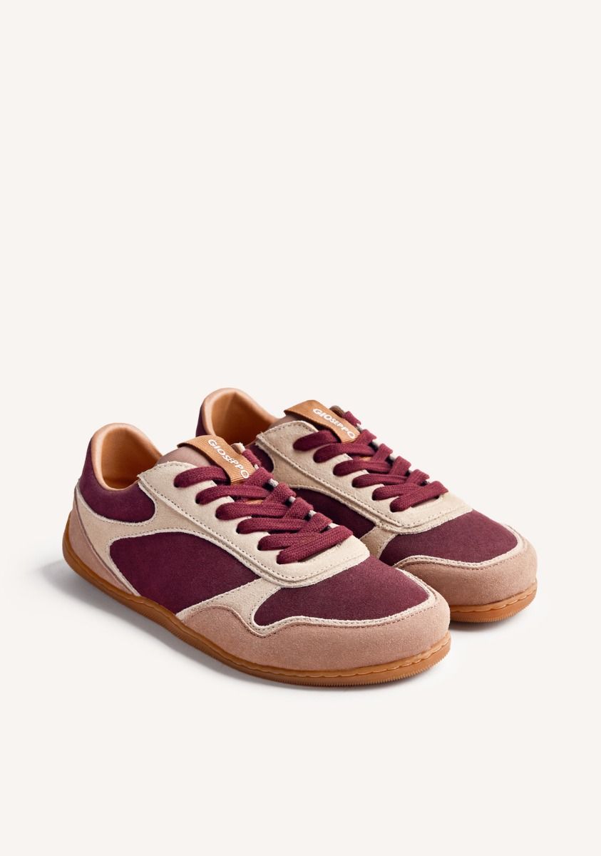 GIOSEPPO BAREFOOT - ZAPATILLAS PIEL SERRAJE POINTE - BURDEOS