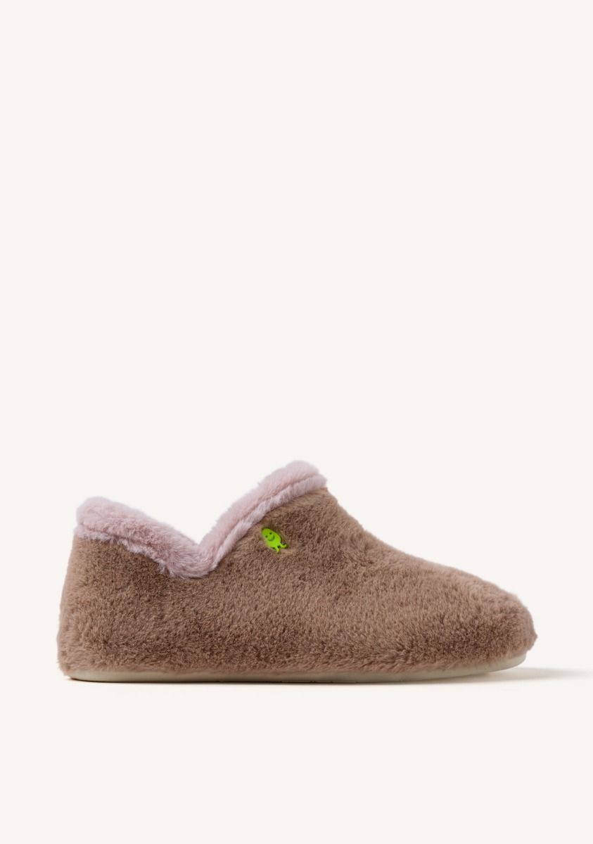 ZAPATILLAS DE CASA ABOTINADAS PELO KERRICK - TAUPE