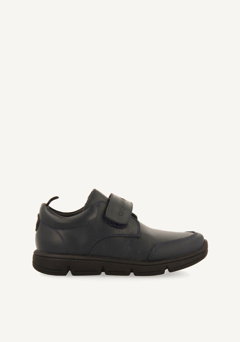 SNEAKERS COLEGIALES PIEL CON CIERRES  ESSEX - MARINO