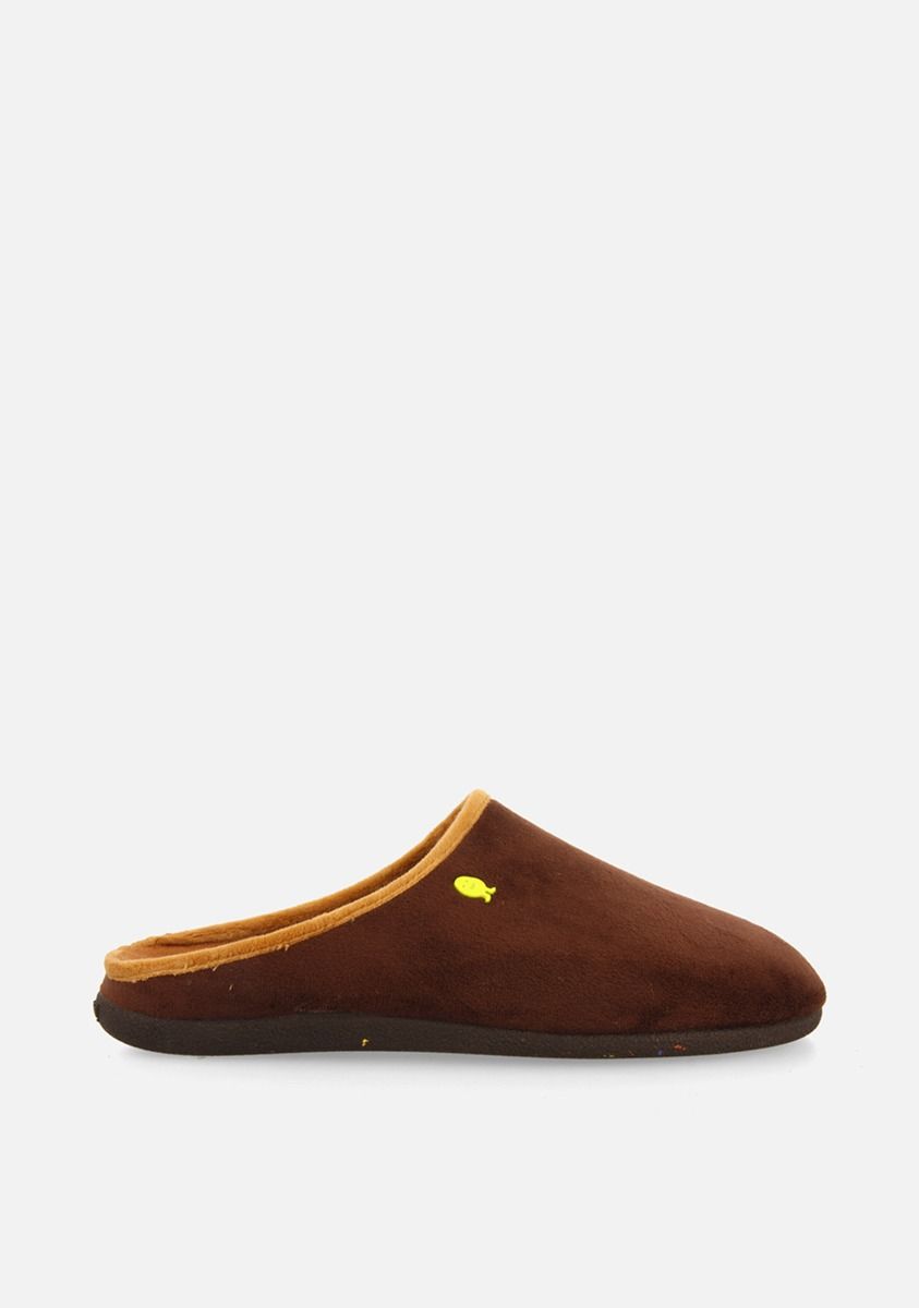 ZAPATILLAS DE CASA PELO HARTWICK - MARRON