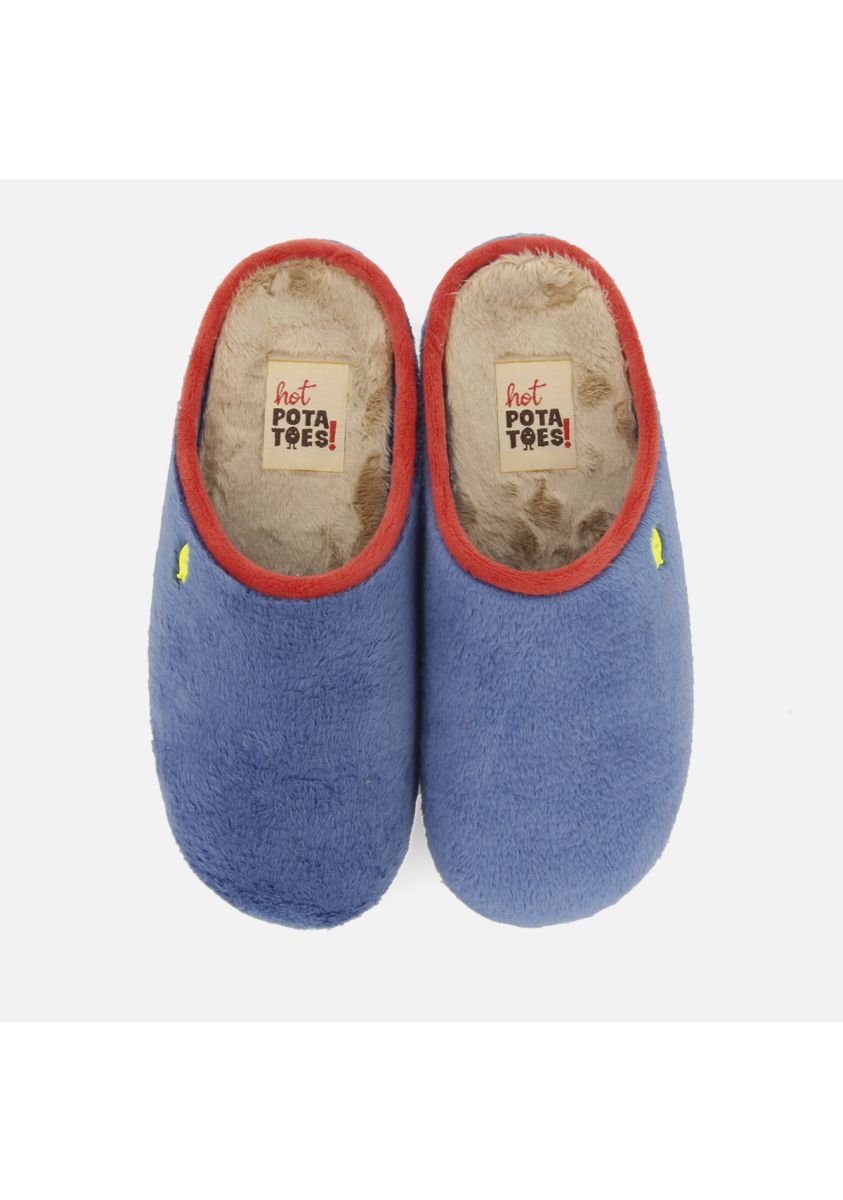 ZAPATILLAS DE CASA PELO MARCHEGG - AZUL