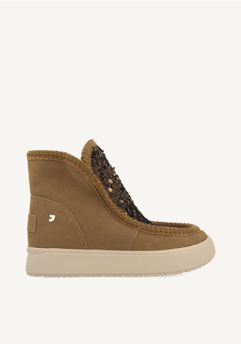 BOTAS AUSTRALIANAS LENTEJUELAS PIEL STARK - TAUPE