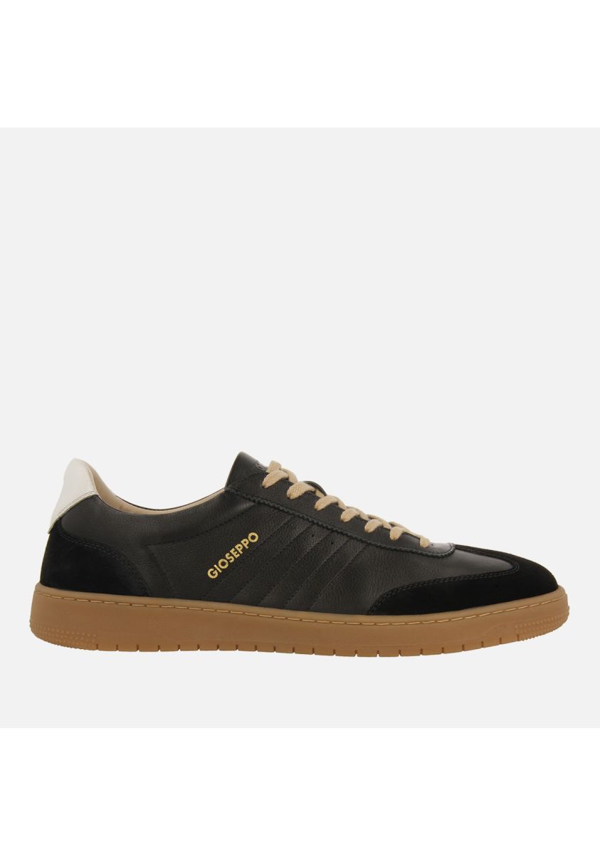 SNEAKERS TIPO BAMBAS PIEL HERMON - NEGRO