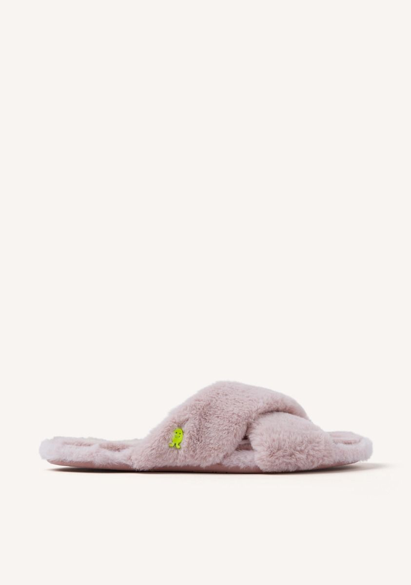 ZAPATILLAS DE CASA TIPO PALAS PELO MATTAWAN - ROSA