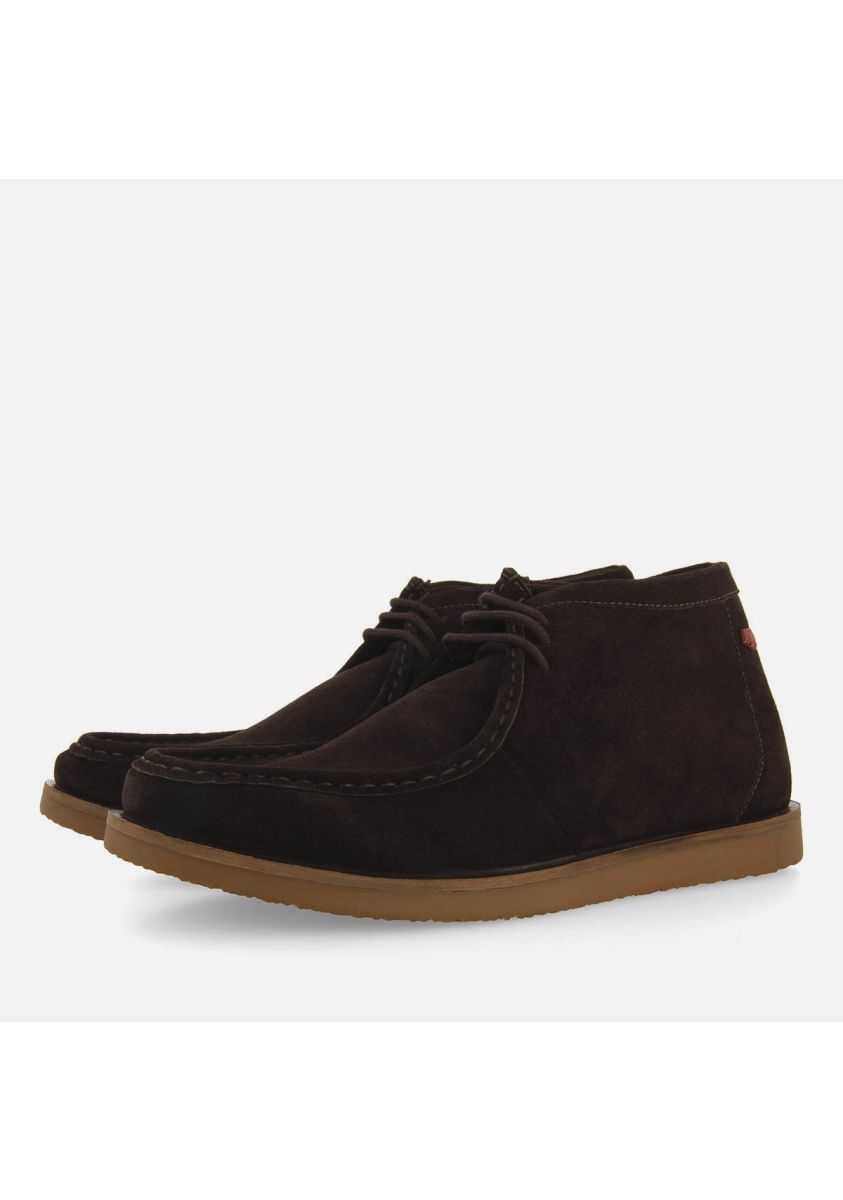 BOTINES PIEL ESTILO WALLABEE  BOYLSTON - MARRON