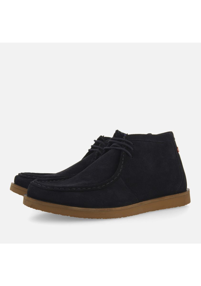 BOTINES PIEL ESTILO WALLABEE BOYLSTON - MARINO