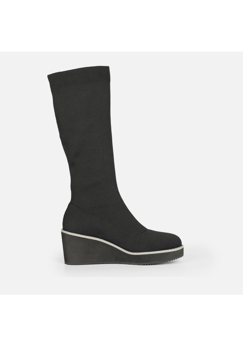 BOTAS ALTAS TIPO CALCETÃN CUÃA PERINTON - NEGRO