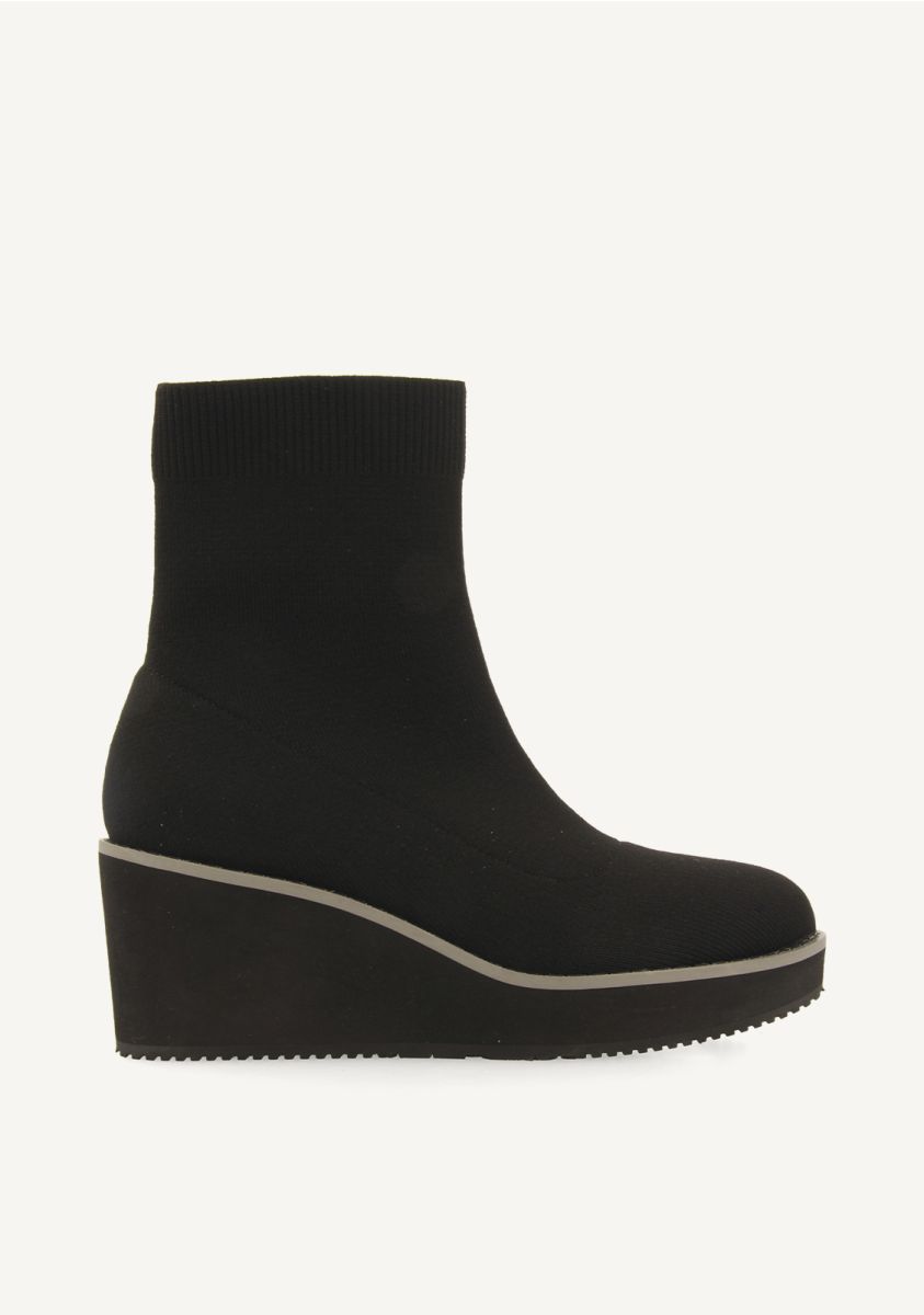 BOTINES TIPO CALCETÃN CUÃA MACHIAS - NEGRO